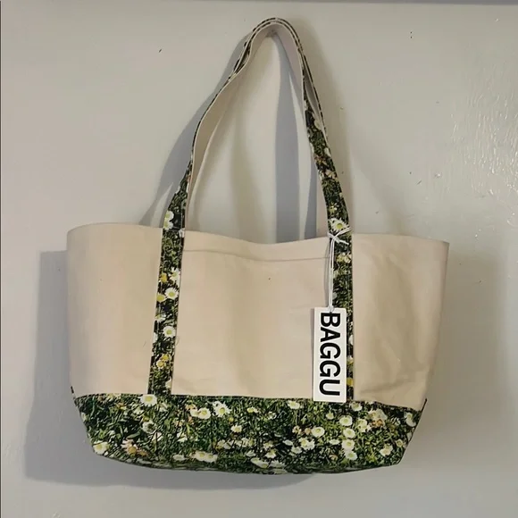 Baggu Daisy Canvas Tote Bag